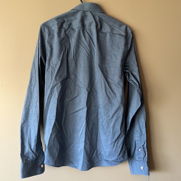 Men’s UNTUCKit Long Sleeve Shirt Tall Slim Wrinkle Free - Picture 6 of 7